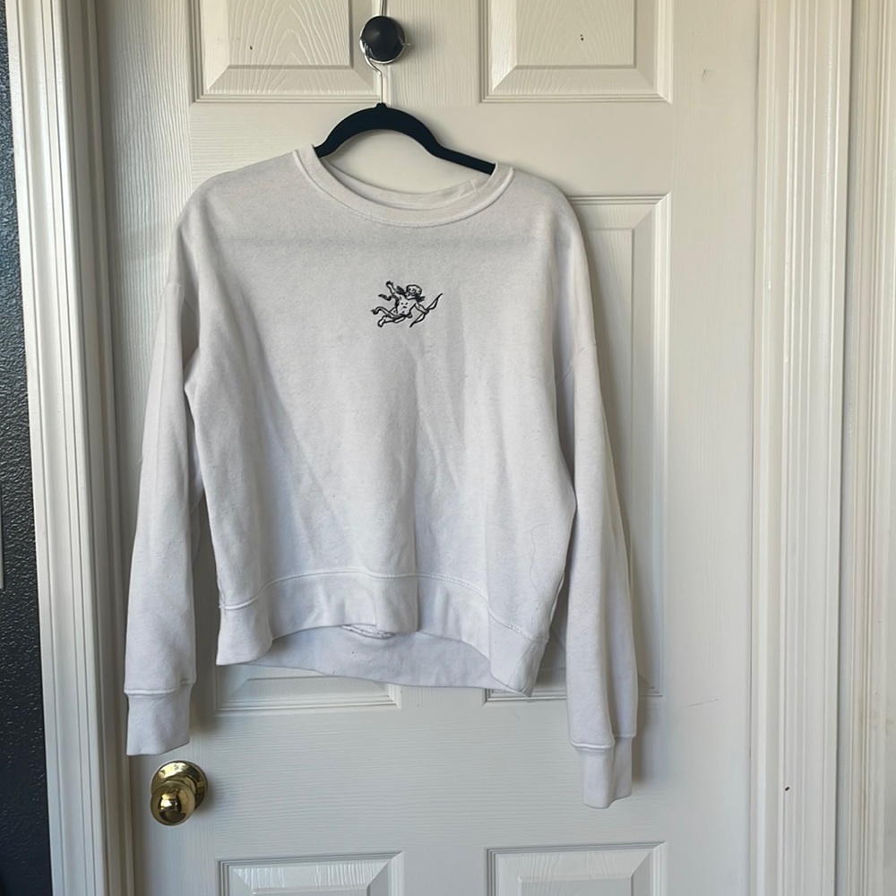 white angel crewneck